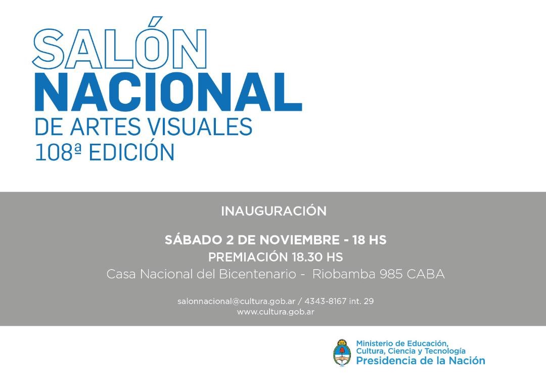 108° Edición del Salón Nacional de Artes Visuales