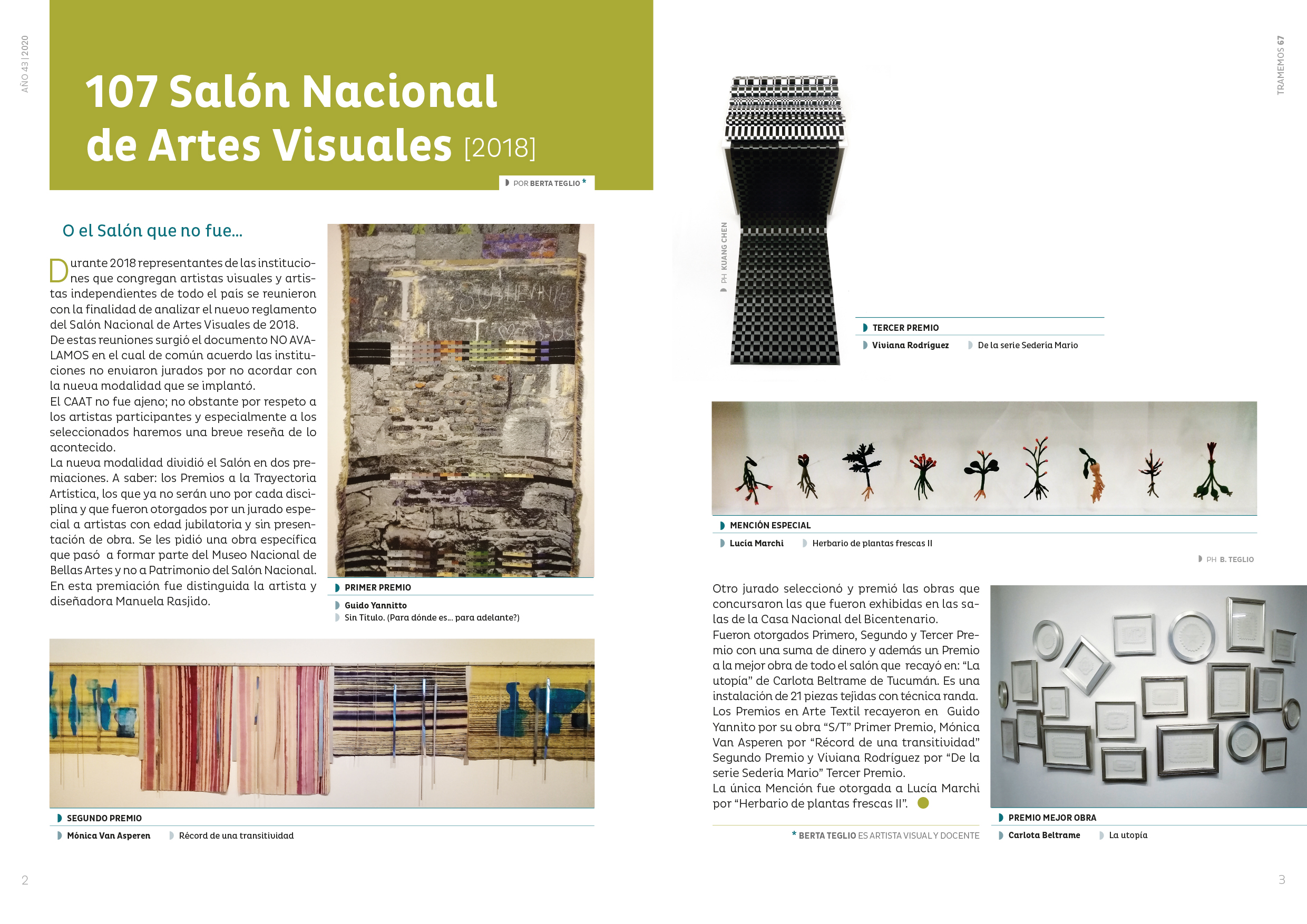 Revista Tramemos (Centro Argentino de Arte Textil)